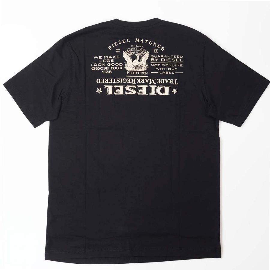 DIESEL ディーゼル T-JUST-L4 メンズ バック ロゴ プリント 半袖 Tシャツ | DIESEL | 05