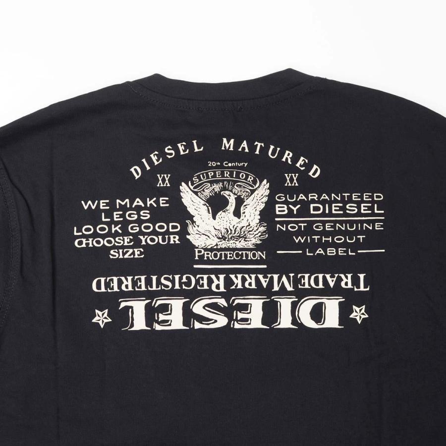 DIESEL ディーゼル T-JUST-L4 メンズ バック ロゴ プリント 半袖 Tシャツ | DIESEL | 07