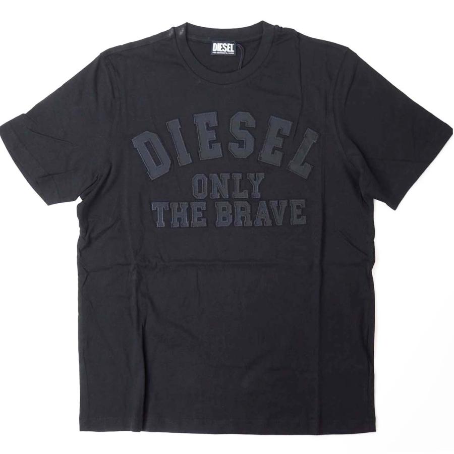 DIESEL ディーゼル T-JUST メンズ ヴィンテージ ロゴ ワッペン 半袖 Tシャツ | DIESEL