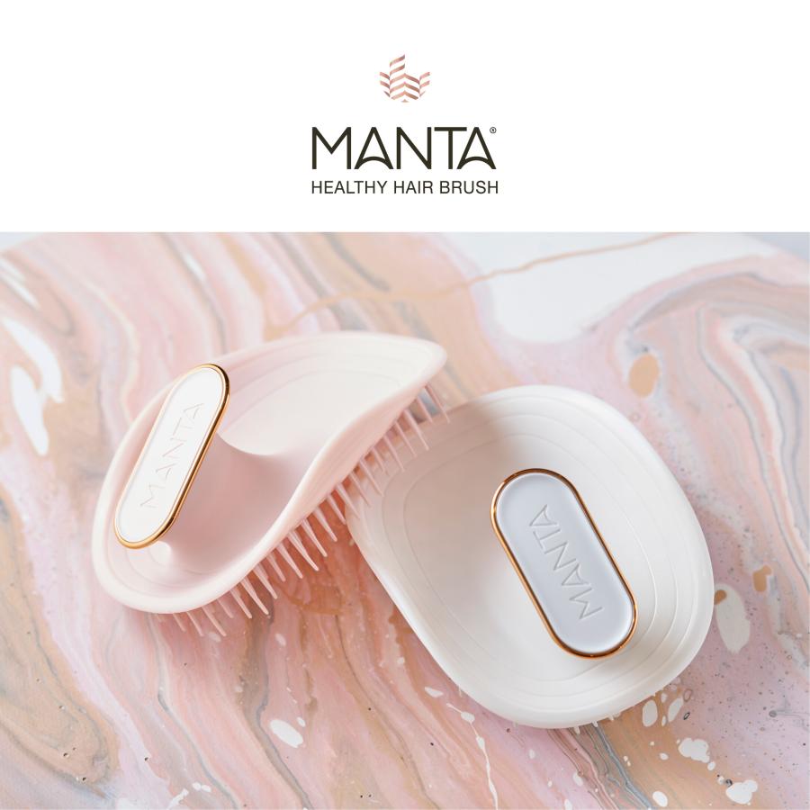 MANTA pulse スカルプブラシ 3IN1 MANTA（マンタ） ヘアブラシ 正規品 ヘアブラシ オリジナルホワイト