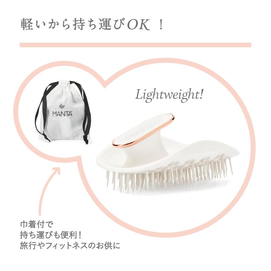 MANTA（マンタ） ヘアブラシ 正規品 ヘアブラシ オリジナルピンク