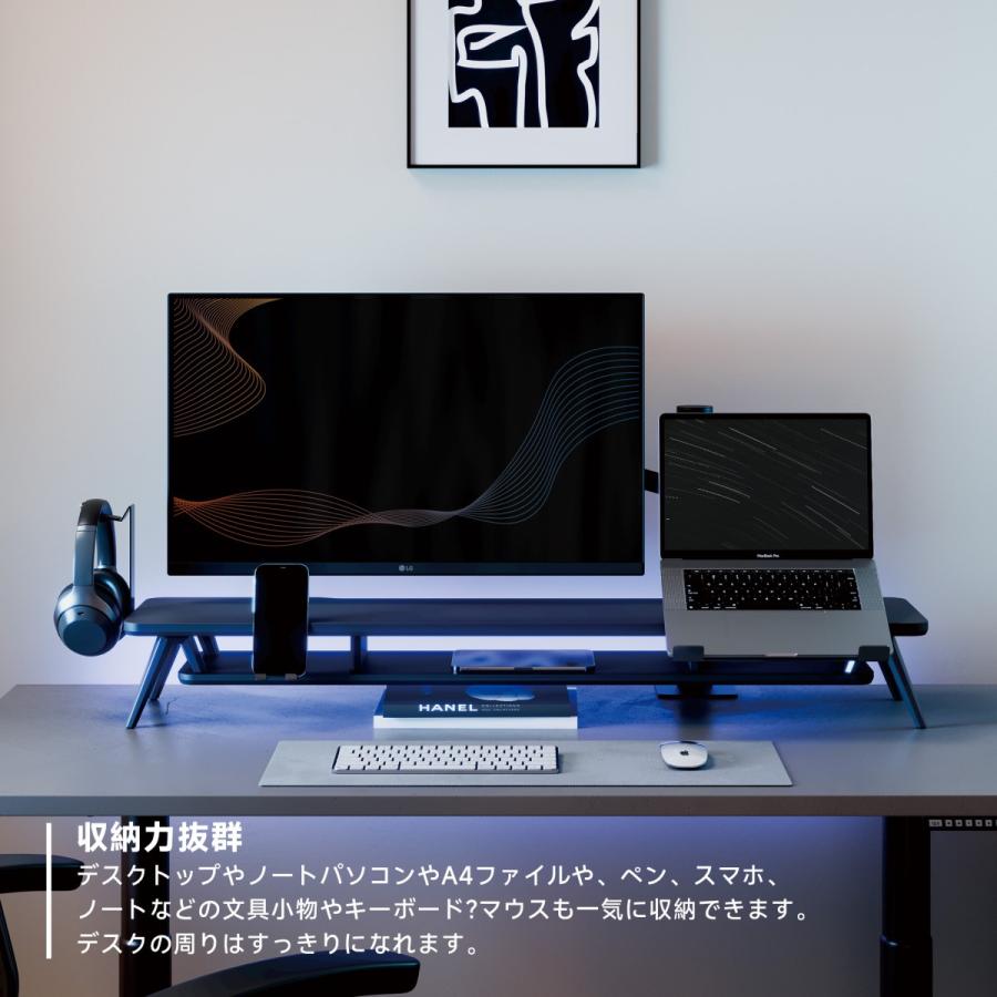 FENGE モニター台 アルミ製 パソコン台 机上ラック 2段 スマホ FENGE モニター台 アルミ製 パソコン台 机上ラック 2段 スマホ
