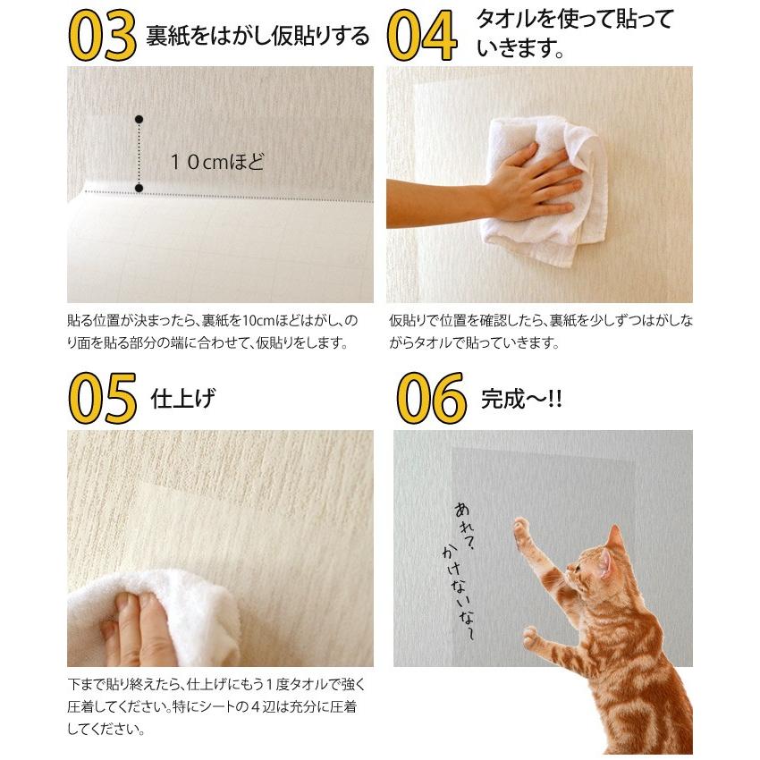 ペット壁保護シート はがせる弱粘着タイプ 半透明 46cm 1m 枚セット ペットガーデン紀三井寺 通販 Yahoo ショッピング