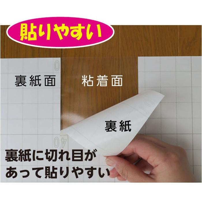 フローリング傷防止シート 46cm×5m 透明ツヤあり はがせるタイプ