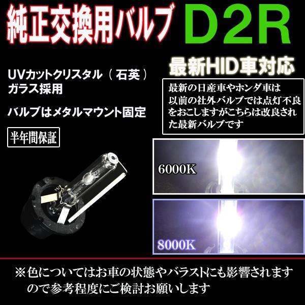 セレナ C26 純正HID車用 ヘッドライト HIDバルブ D2R 最新HID車対応 6000K/8000K 日産 カスタム パーツ ロービーム 2本組 【半年保証】｜five-parts｜02