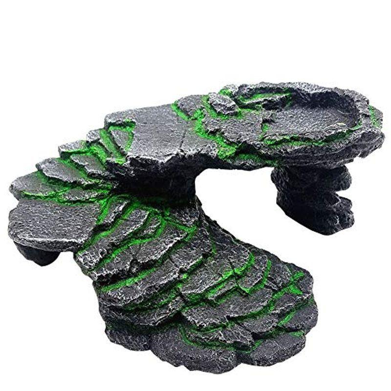 代引き手数料無料 Omemカメの隠れ 爬虫類の避難所 繁殖 加湿生息地の装飾爬虫類の登山はしご ブラック 人気特価激安 Turningheadskennel Com