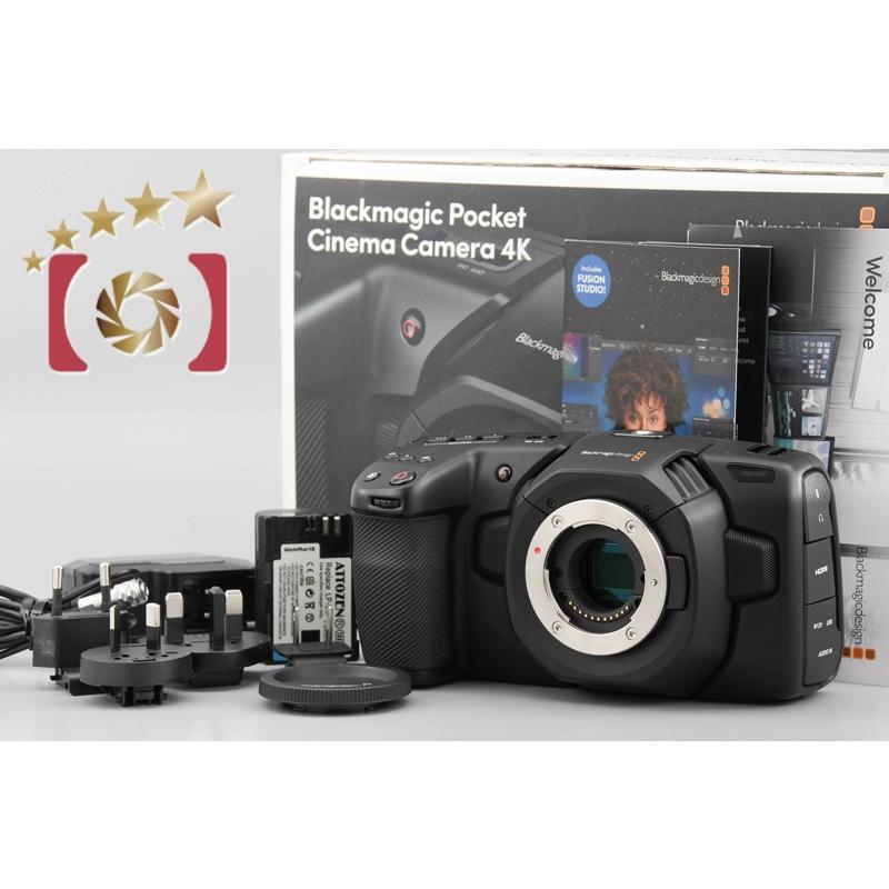 【中古】Blackmagic ブラックマジック Design Pocket Cinema Camera 4K ハンディカメラ 元箱付き