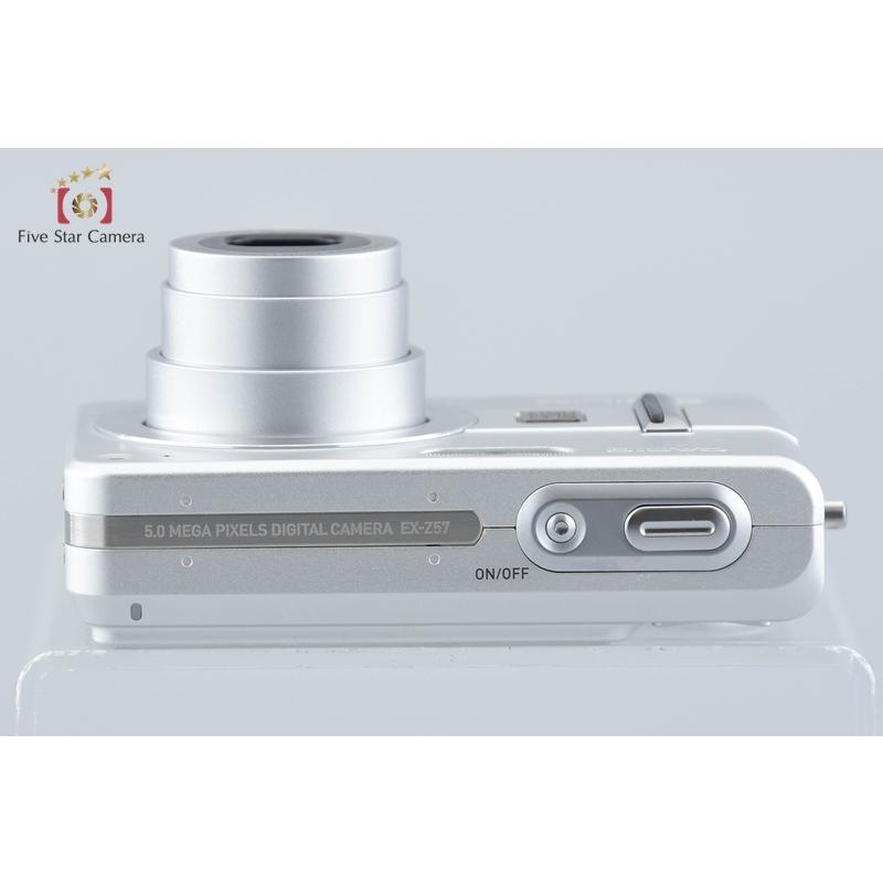 中古】Casio カシオ EXILIM EX-Z57 シルバー コンパクトデジタルカメラ