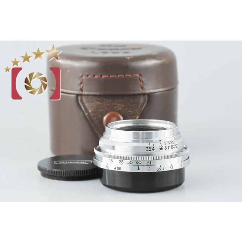 Canon キヤノン 28mm f/3.5 前期 シルバー L39 ライカスクリューマウント