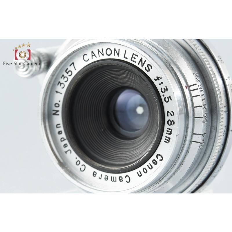 キヤノン（Canon） 【中古】Canon 28mm f/3.5 前期 シルバー L39