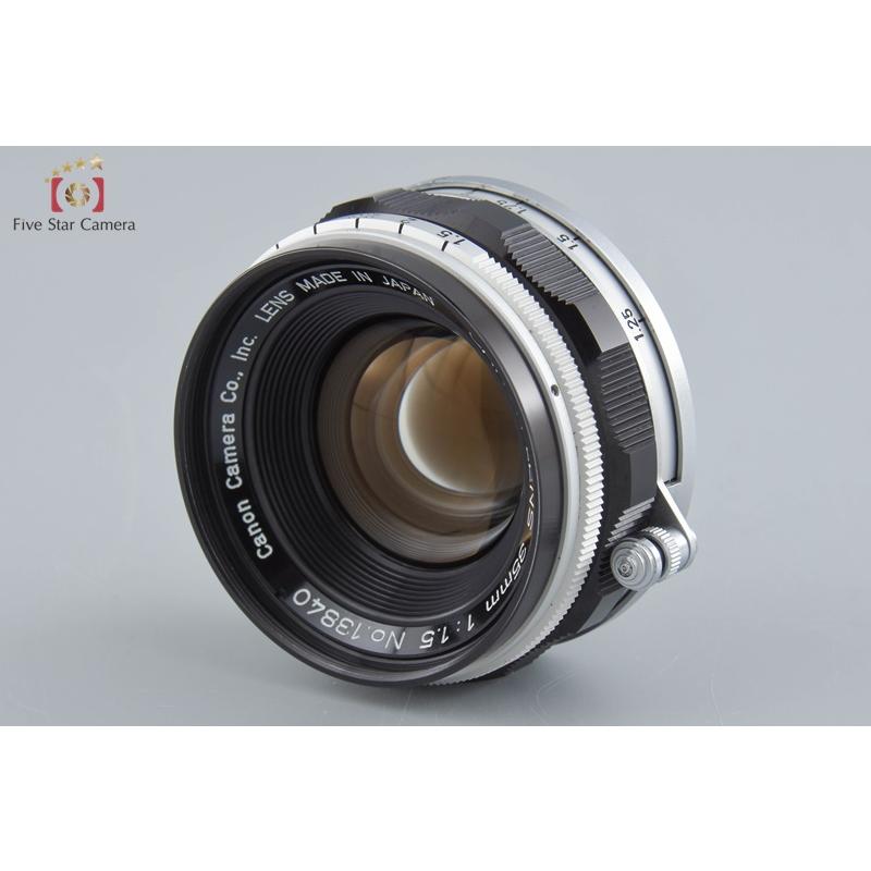 キヤノン 【中古】Canon 35mm f/1.5 L39 ライカスクリュー キヤノン 【中古】Canon 35mm f/1.5 L39 ライカスクリュー