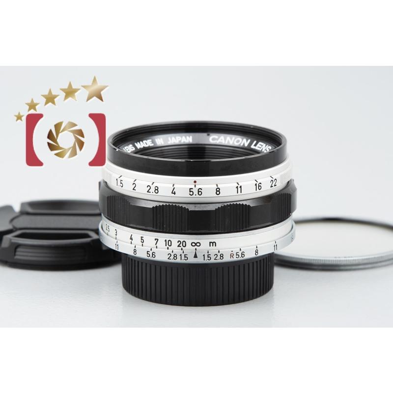 キヤノン（Canon） 【中古】Canon 35mm f/1.5 L39 ライカスクリュー