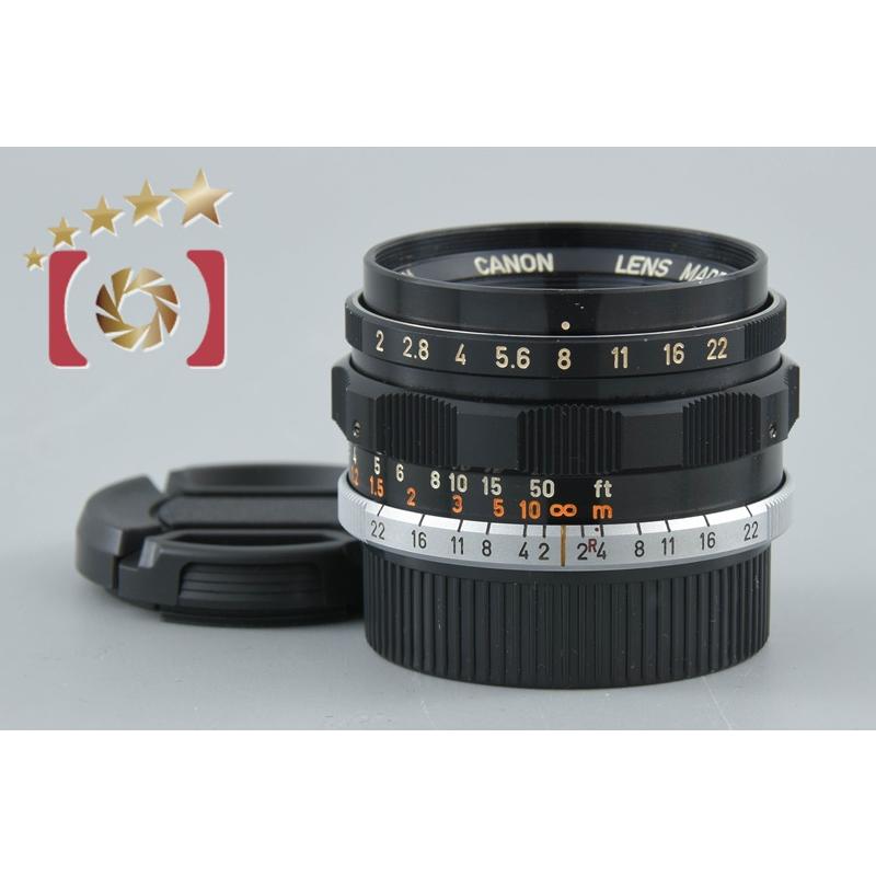 【中古】Canon キヤノン 35mm f/2 L39 ライカスクリューマウント キヤノン（Canon） 【中古】Canon 35mm f/2 L39 ライカスクリュー