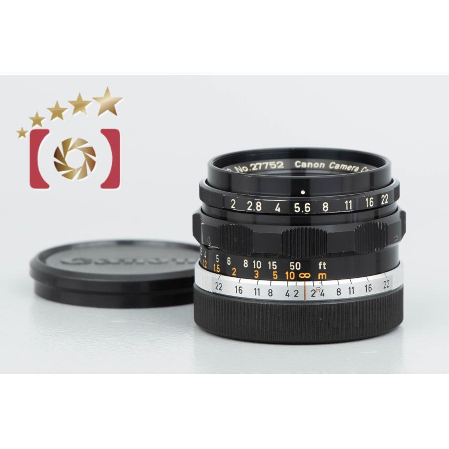 【中古】Canon キヤノン 35mm f/2 L39 ライカスクリューマウント キヤノン（Canon） 【中古】Canon 35mm f/2 L39 ライカスクリュー