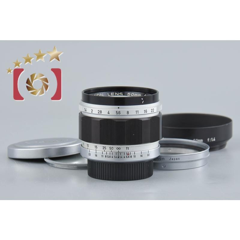 キヤノン 【中古】Canon 50mm f/1.4 L39 ライカスクリューマウント