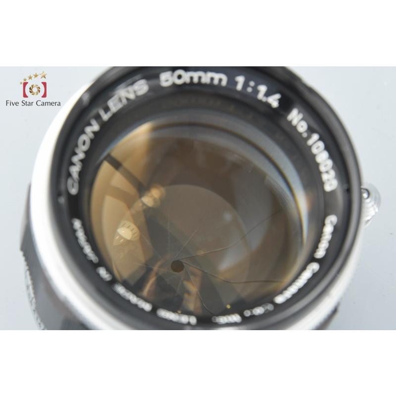 【中古】Canon キヤノン 50mm f/1.4 L39 ライカスクリューマウント｜five-star-camera｜02