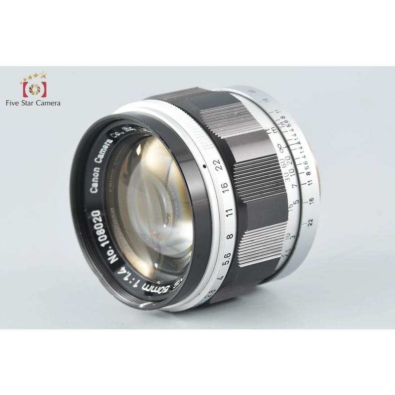 【中古】Canon キヤノン 50mm f/1.4 L39 ライカスクリューマウント｜five-star-camera｜03