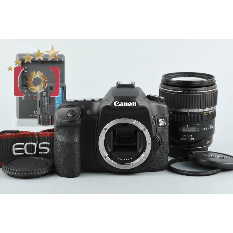 【中古】Canon キヤノン EOS 40D EFS 1785 IS U レンズキット canoneos40dlenskit