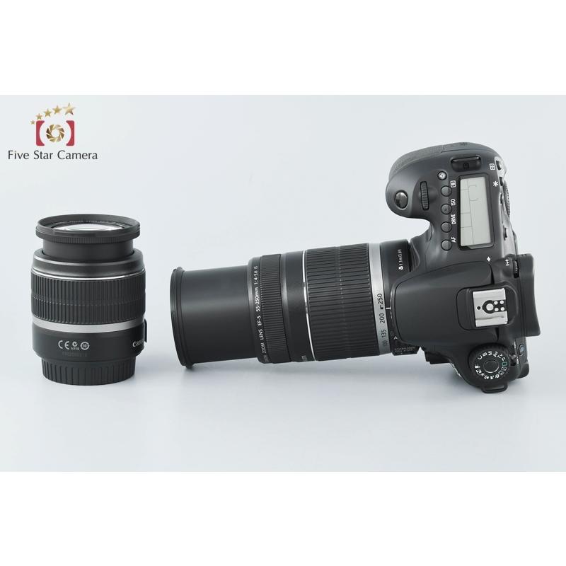 Canon EOS 60D シャッター回数1100回程度　ダブルレンズセット EOS DIGITAL 【中古】Canon キヤノン 60D ダブルズームキット