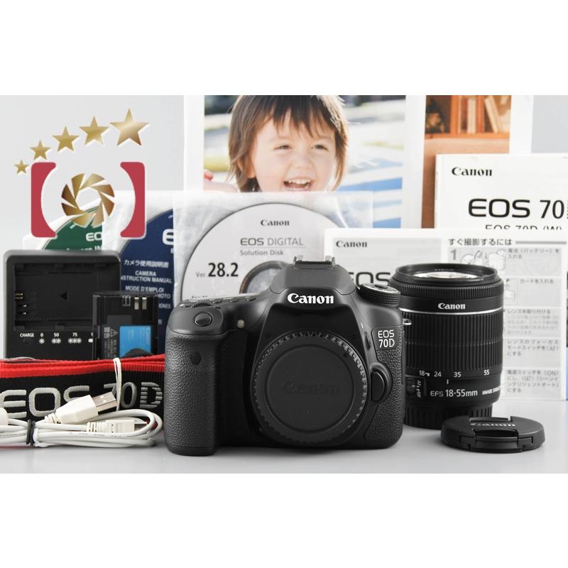 EOS DIGITAL 【中古】Canon キヤノン 70D + EF-S 18-55mm f/3.5-5.6 IS