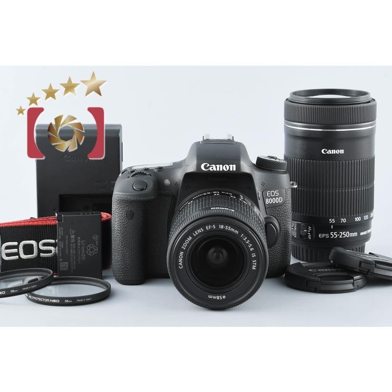 EOS DIGITAL 【中古】Canon キヤノン 8000D ダブルズームキット