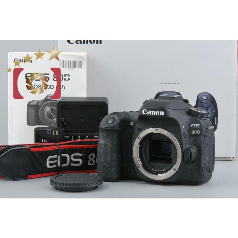 【中古】Canon キヤノン EOS 80D デジタル一眼レフカメラ EOS DIGITAL 【中古】Canon キヤノン 80D デジタル一眼レフカメラ 元箱