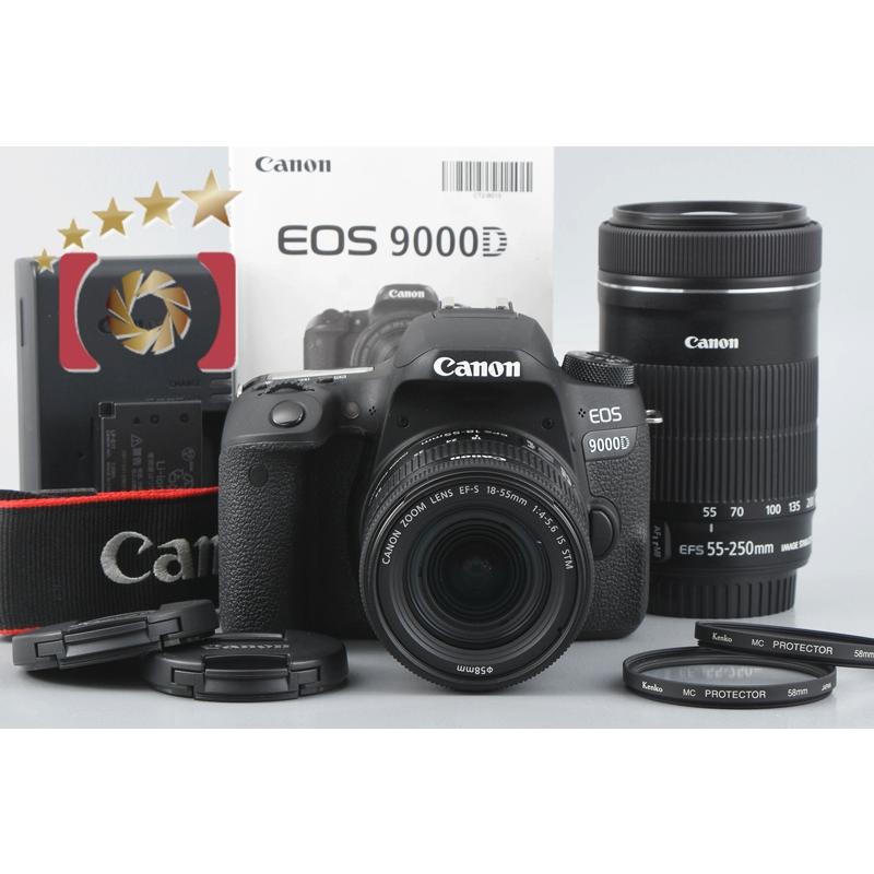 Canon EOS 9000D セット（中古） EOS 9000D デジタル一眼 中古 CANON キヤノン 標準＆望遠ダブル