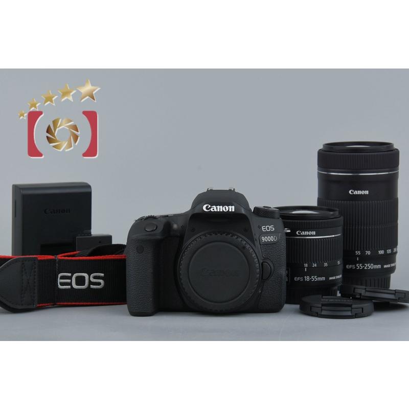 Canon EOS 9000D セット（中古） EOS DIGITAL 【中古】Canon キヤノン 9000D ダブルズームキット