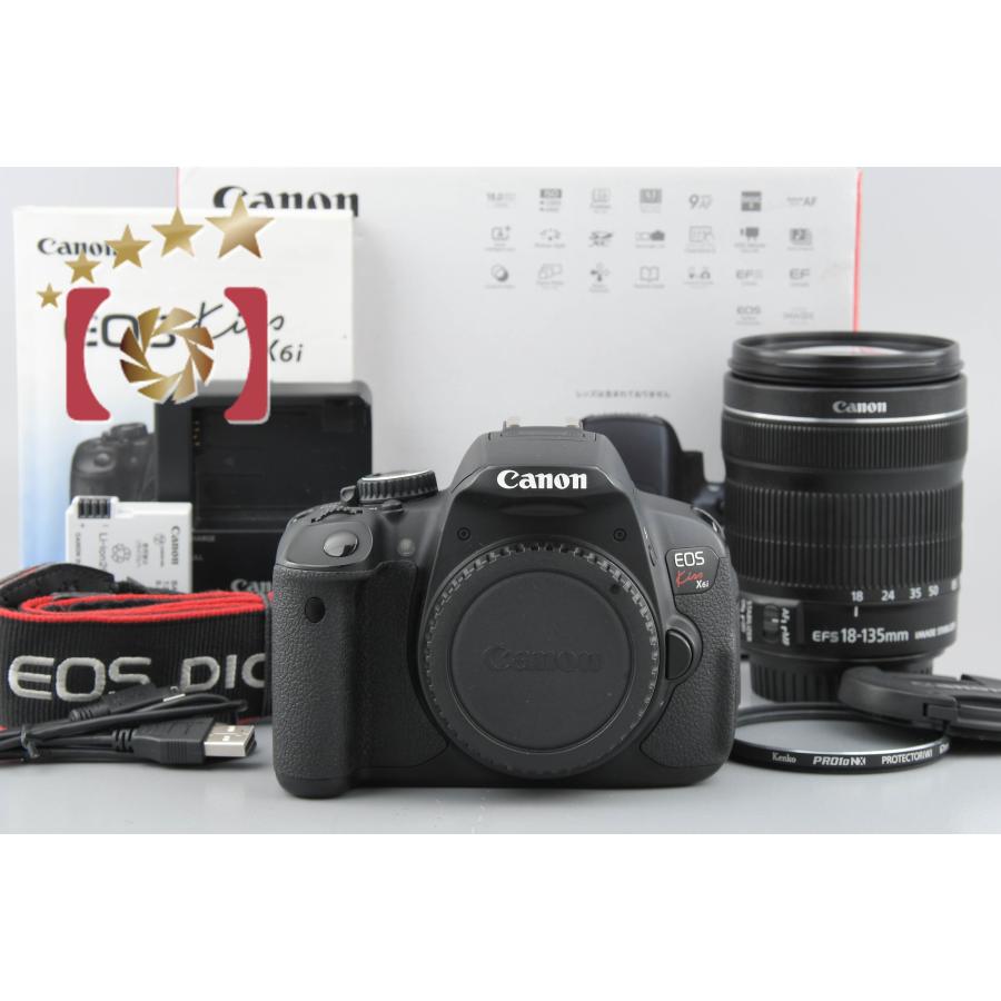 EOS DIGITAL 【中古】Canon キヤノン Kiss X6i 18-135 レンズキット 元