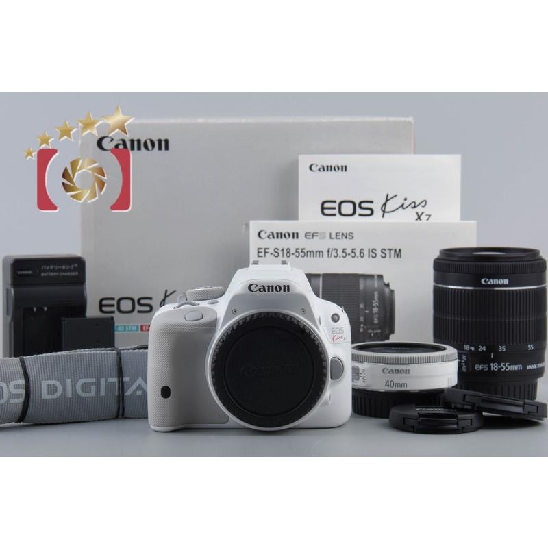 EOS DIGITAL 【中古】Canon キヤノン Kiss X7 ダブルレンズキット