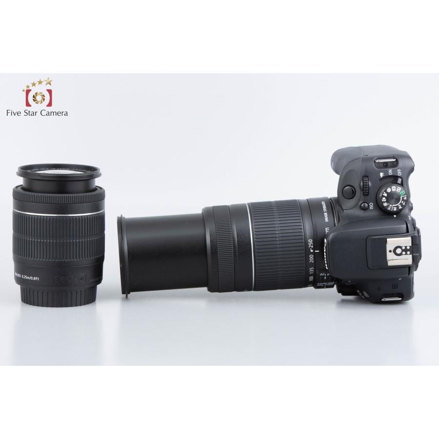 【中古】Canon キヤノン EOS Kiss X7 ダブルズームキット ブラック｜five-star-camera｜08