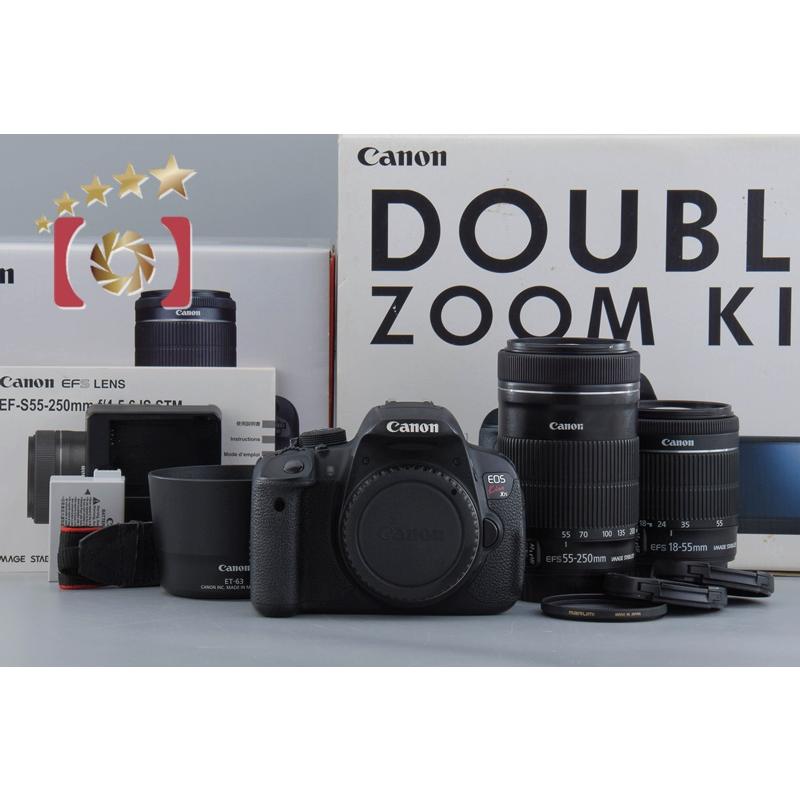 Canon キャノン/デジタル一眼レフ ダブルズームキット/EOS Kiss X7i/221032001017/ABランク/69【中古】 EOS DIGITAL 【中古】Canon キヤノン Kiss X7i ダブルズームキット 元