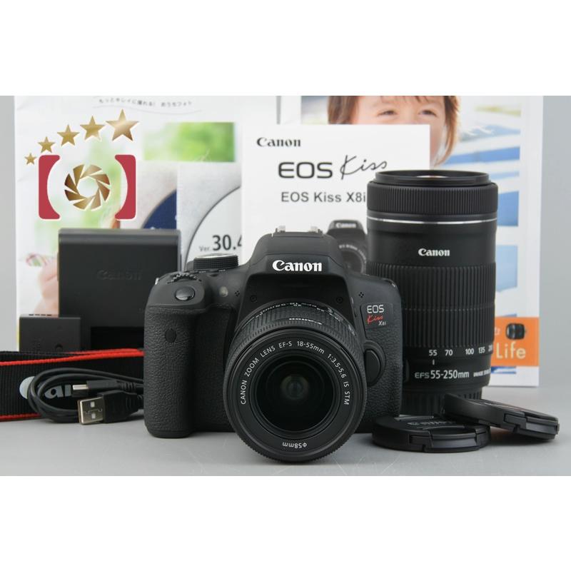 EOS DIGITAL 【中古】Canon キヤノン Kiss X8i ダブルズームキット