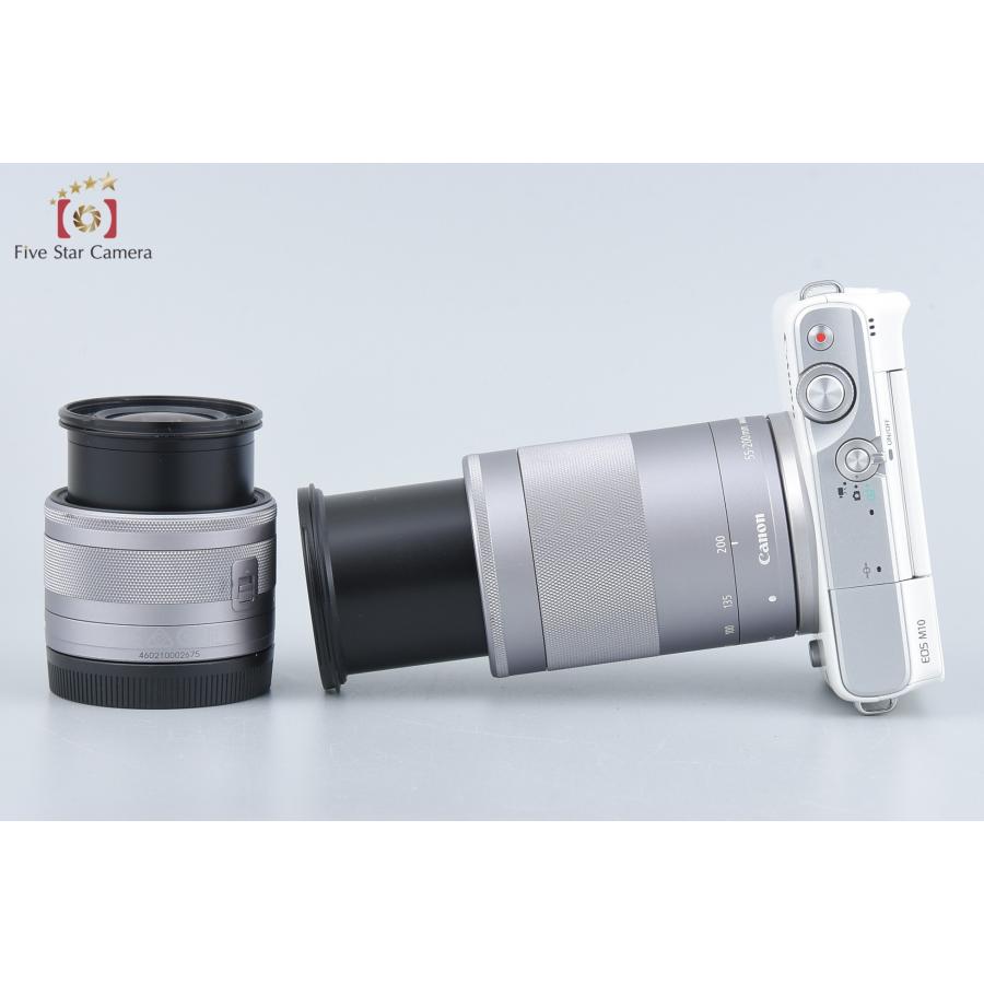 【中古】Canon キヤノン EOS M10 ダブルズームレンズキット ホワイト｜five-star-camera｜08