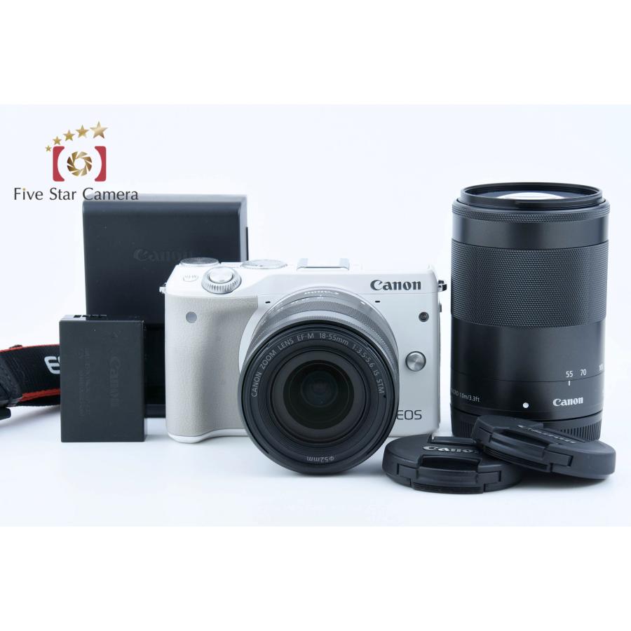 キヤノン EOS M3 ダブルズームキット ホワイト 中古