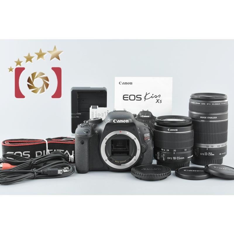 ブランド公式通販 Canon EOS Wズームキット X5 KISS デジタルカメラ
