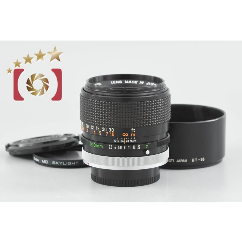 Canon - 【中古】(キヤノン) Canon FD 100/2.8 SSC キヤノン 【中古】Canon FD 100mm f/2.8 S.S.C. : 中古カメラの