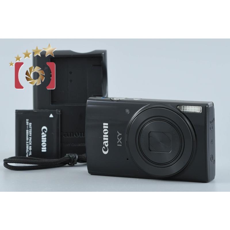 中古】Canon キヤノン IXY 190 ブラック コンパクトデジタルカメラ