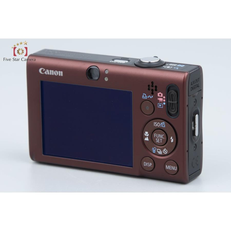 【中古】Canon キヤノン IXY Digital 20 IS ブラウン コンパクトデジタルカメラ 元箱付き｜five-star-camera｜03
