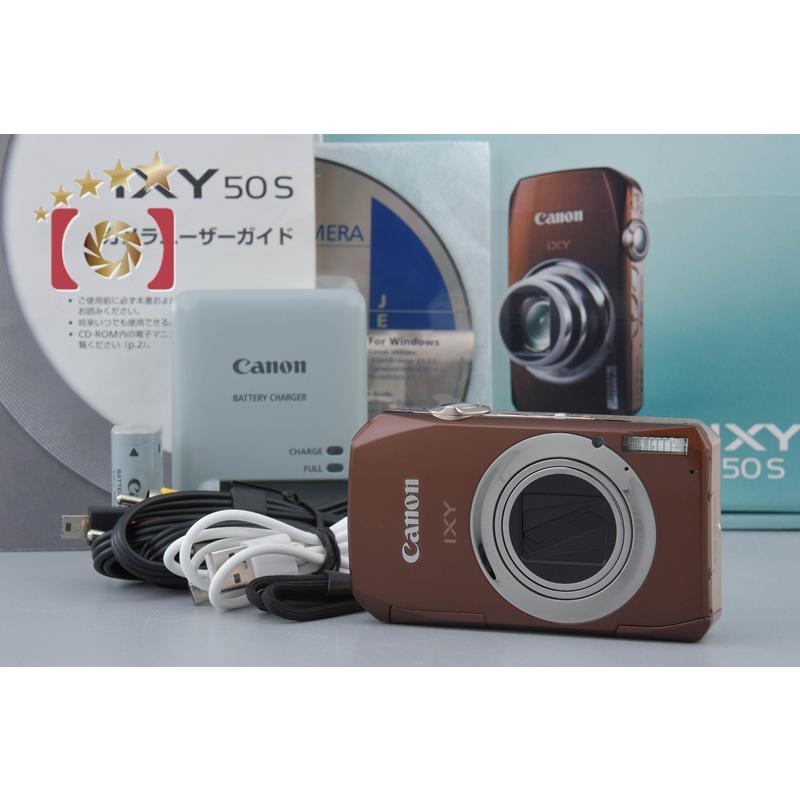 IXY 【中古】Canon キヤノン 50S ブラウン コンパクトデジタルカメラ