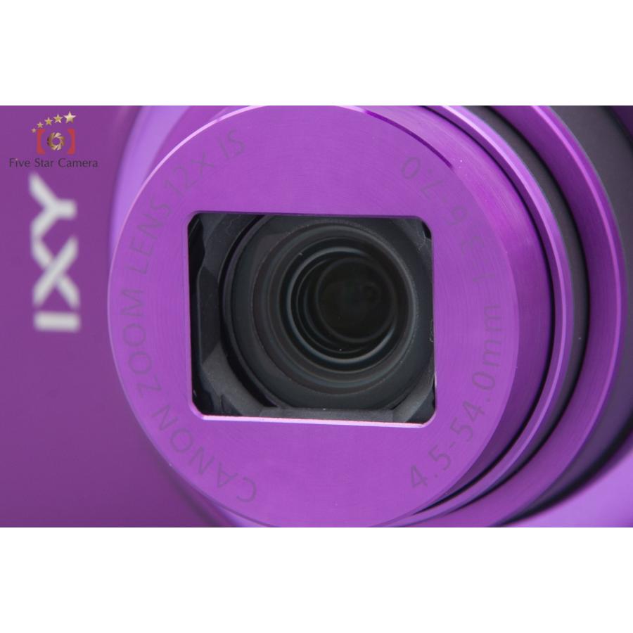 【中古】Canon キヤノン IXY 630 パープル コンパクトデジタルカメラ｜five-star-camera｜12