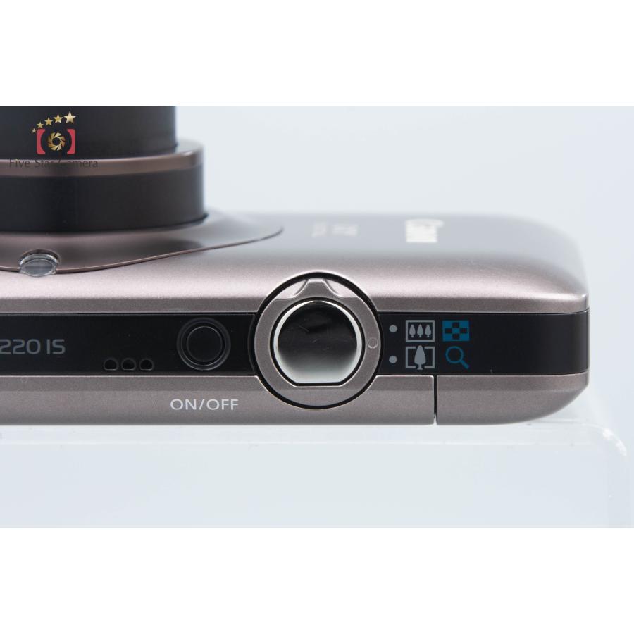 【中古】Canon キヤノン IXY Digital 220 IS ブラウン コンパクトデジタルカメラ 元箱付き｜five-star-camera｜11