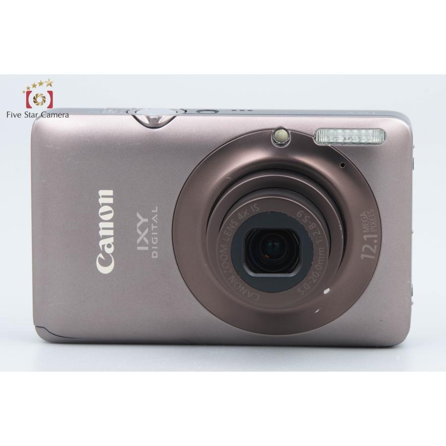 【中古】Canon キヤノン IXY Digital 220 IS ブラウン コンパクトデジタルカメラ 元箱付き｜five-star-camera｜04