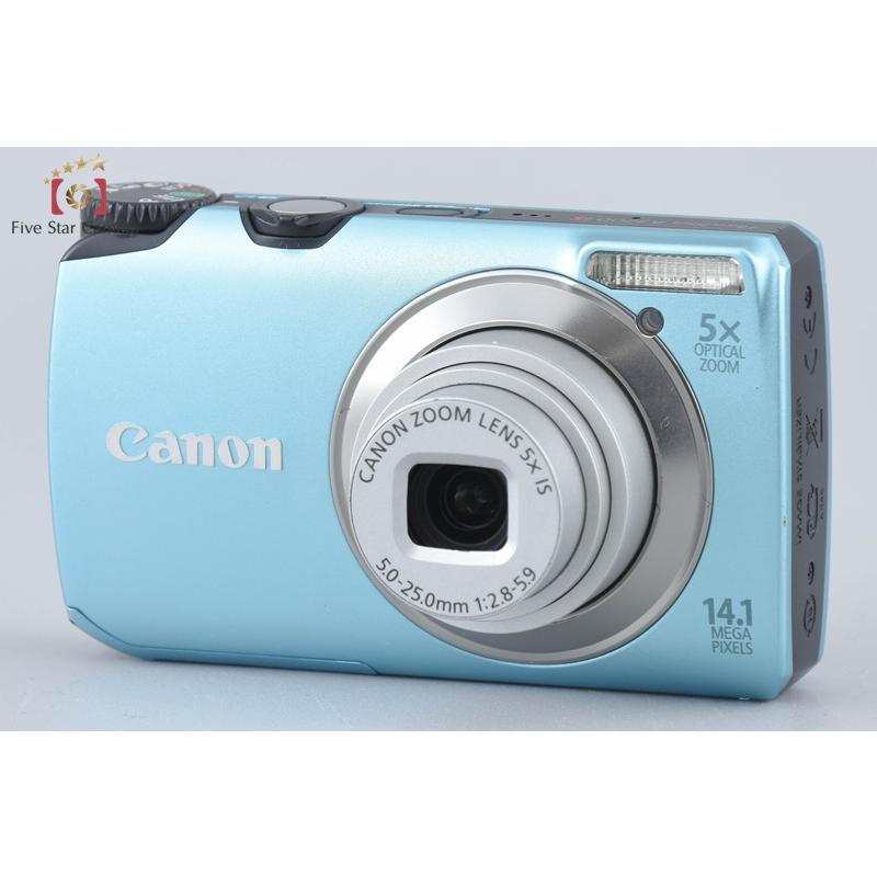 PowerShot 【中古】Canon キヤノン A3200 IS ブルー コンパクト