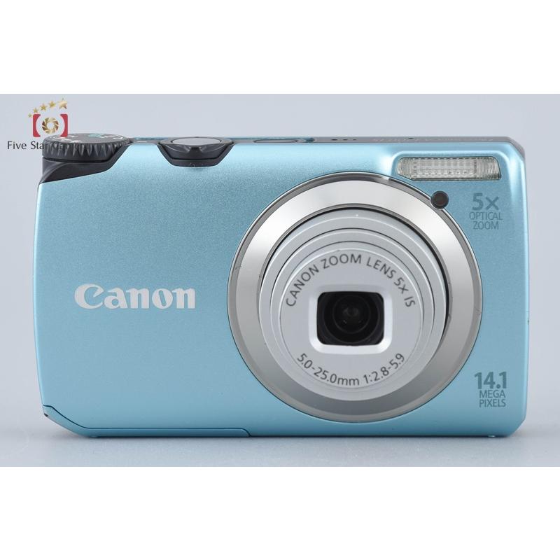 PowerShot 【中古】Canon キヤノン A3200 IS ブルー コンパクト