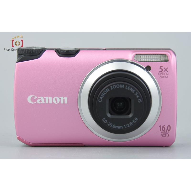 PowerShot 【中古】Canon キヤノン A3300 IS ピンク コンパクト