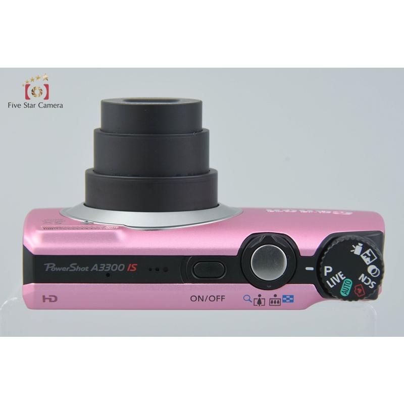 PowerShot 【中古】Canon キヤノン A3300 IS ピンク コンパクト