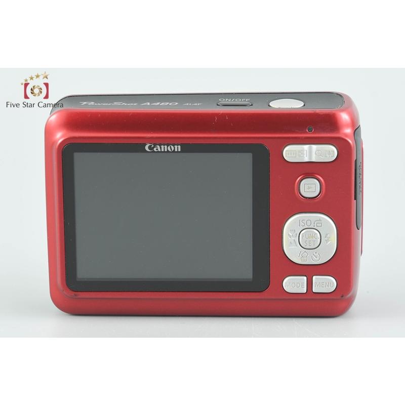 PowerShot 【中古】Canon キヤノン A480 レッド コンパクトデジタル
