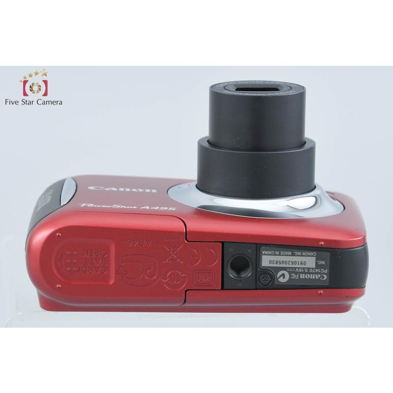 動作確認済み　Canon PowerShot A495 赤　2個 PowerShot A495 レッド γA6225-2Q1A | キヤノン | コンパクト