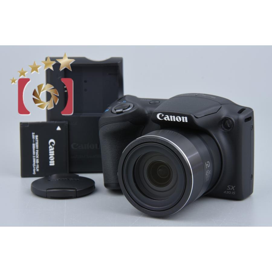 PowerShot 【中古】Canon キヤノン SX430 IS ブラック コンパクト